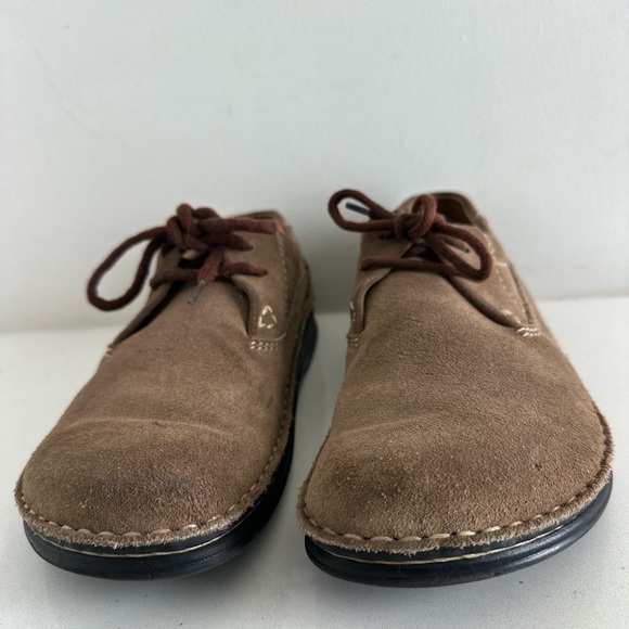 BIRKENSTOCK MENS EU 42 US 9 BROWN NUBUCK LEATHER COMFORT SHOES OXFORDS main image 9